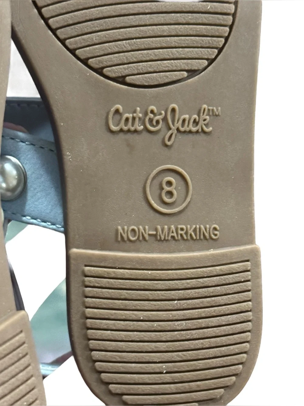 Cat & Jack Toddler Selene Pearl Sandals Sz 8 NWT